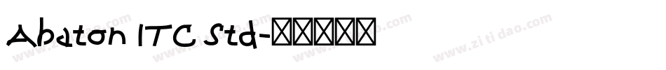 Abaton ITC Std字体转换